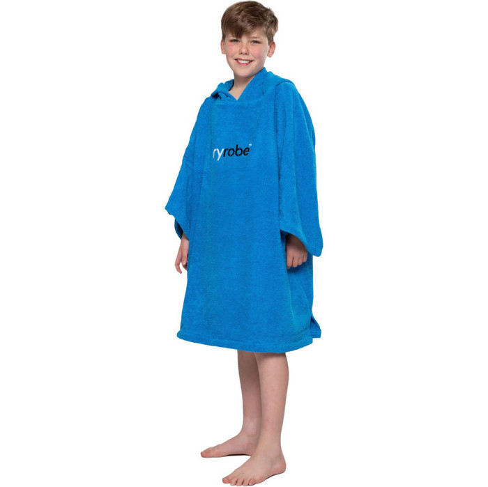 2024 Dryrobe Junior Bio-Baumwolle Kapuzenhandtuch Change Robe V3 V3OCT - Cobalt Blue